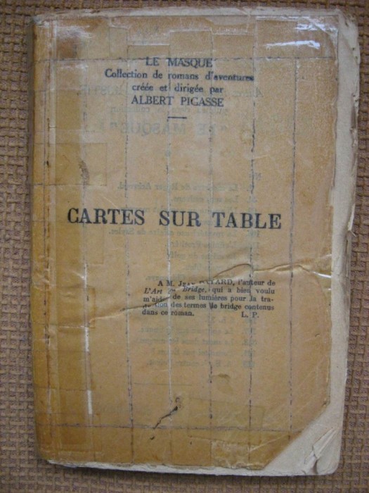 Agatha Christie - Cartes sur table (in limba franceza)