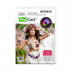 Hartie foto Procart RC Glossy 260g/m2 A4 20 coli foto