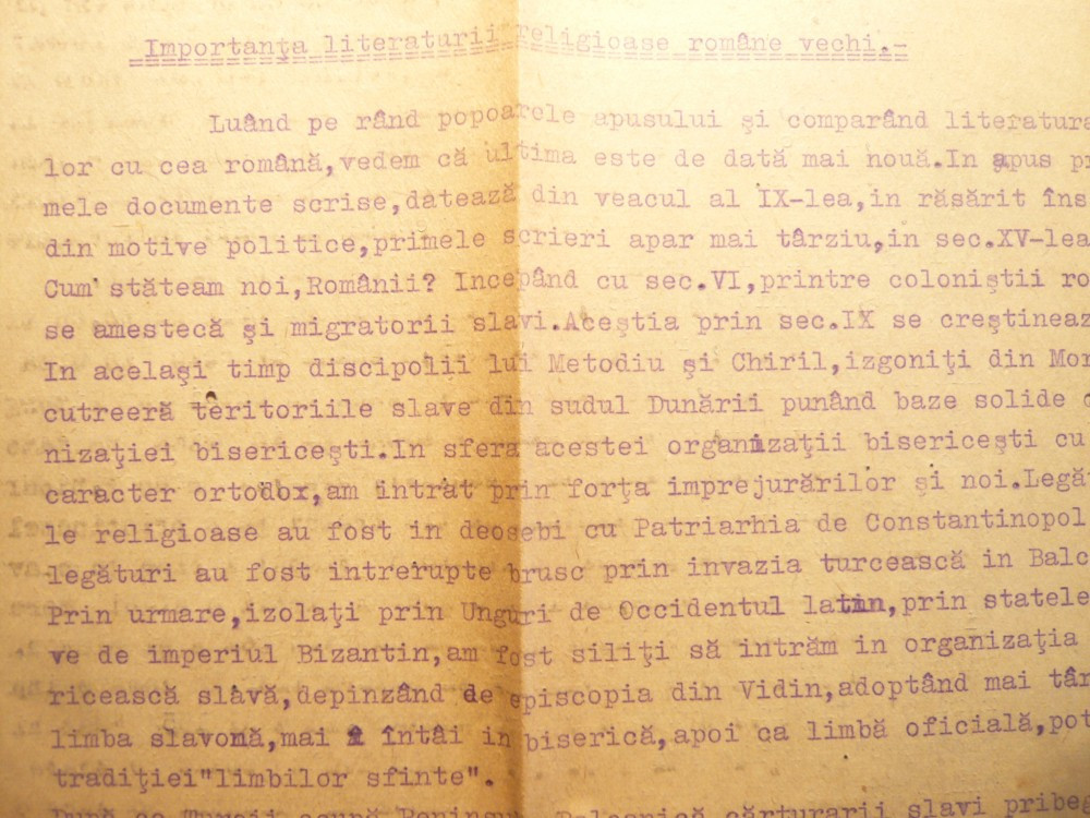 Eseu - Importanta Literaturii religioase romane vechi - nesemnat , 1944  Lita | Okazii.ro