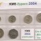 CIPRU SET MONEDE 1 2 5 10 20 50 CENTS 2004 UNC