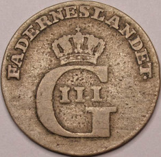 Moneda argint Suedia 1/24 Riksdaler 1778 foto