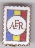 Insigna A.F.R. Asociatia Filatelistilor din Romania