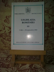 Legislatia Romaniei III 1 iulie-30 septembrie 1993 &amp;quot;A2649&amp;quot; foto