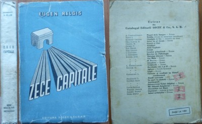 Eugen Relgis , Peregrinari europene ; Zece capitale , 1947 , editia 1 foto