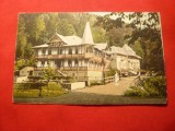 Ilustrata Slanic Moldova - Administratia si Hotel Central , circulat 1929
