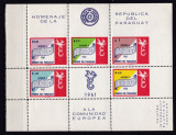 Paraguay 1961 Europa MI bl.14 MNH w44, Nestampilat