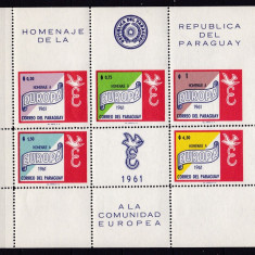 Paraguay 1961 Europa MI bl.14 MNH w44