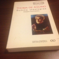 THOMA DE AQUINO, SUMMA THEOLOGIAE. OPERE I. DESPRE DUMNEZEU
