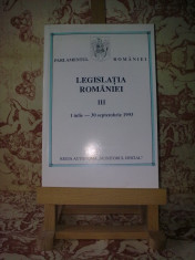 Legislatia Romaniei III 1 iulie-30 septembrie 1993 &amp;quot;A2651&amp;quot; foto