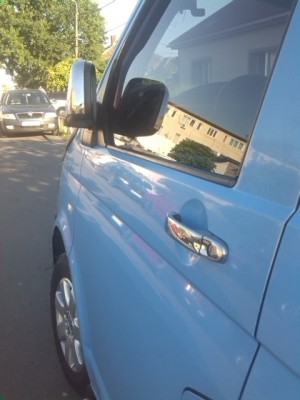 Manere vw t5 din inox foto