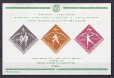 Venezuela 1962 sport MI bl.9 MNH w44 foto