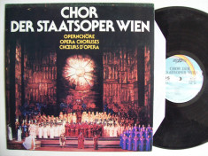 Disc vinil CHOR DER STAATSOPER WIEN (CDS 043 - Eurostar) foto