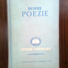Mihai Beniuc - Despre poezie. Studii literare (ESPLA, 1953)