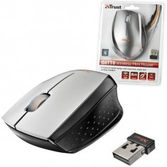 Mouse mini wireless Trust Isotto 17233, negru-argintiu foto