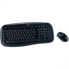 Kit tastatura + mouse Genius KB-8000X, wireless, negru, 2.4Ghz, 1200dpi optical mouse, USB foto