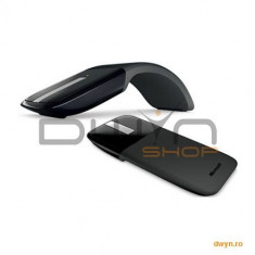 Mouse Microsoft ARC Touch, Wireless, Blue Track, USB, Win, negru, scroll metalic , RVF-00050 foto