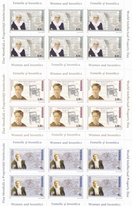 FEMEILE SI INVENTICA MINISHEET,2013,MNH.