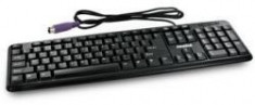Tastatura 4World pentru computer 107 taste PS/2, neagra foto