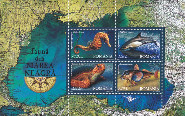 FAUNA DIN MAREA NEAGRA BLOC 2007,MNH.