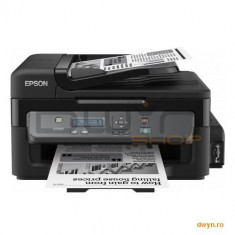 Epson M200, Multifunctional inkjet monocrom CISS A4 (Print,Copy,Scan,ADF,Retea), viteza de imprimare foto