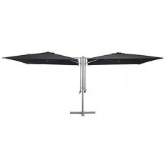 Umbrela dubla 2.5 x 2.5 m antracit H-Line foto