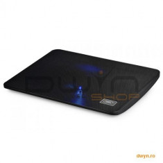 Stand notebook DeepCool 15.6&amp;#039; - 1* fan 140mm, blue LED, 1* USB, plastic &amp;amp; metal, black &amp;#039;WINDPAL MIN foto