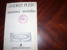 ANDREI PLESU - MINIMA MORALIA * foto