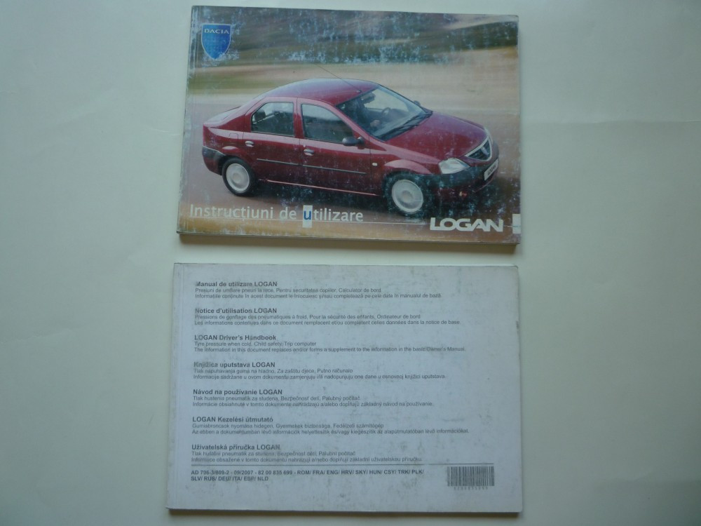 Lot manual carte auto Instructiuni utilizare si Manual utilizare Dacia Logan  ! | arhiva Okazii.ro