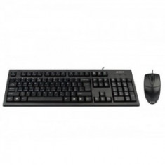 Kit tastatura + mouse A4tech KR-8520D, cu fir, negru, tastatura KR-85-PS2, Mouse OP-620D0B, ANTI-RSI foto
