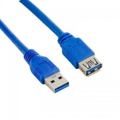 4World Cablu USB 3.0 AM-AF 1.8m| albastru foto