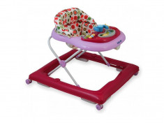 Premergator copii cu roti din silicon Baby Mix BG-1601 Pink foto