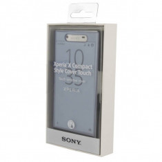 Husa Protectie Spate Sony Smart Style Cover SCTF20 pentru Sony Xperia X Compact-BLACK foto