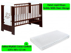 Patut Klups Teddy With Stars Wenge + Saltea 12 MyKids foto