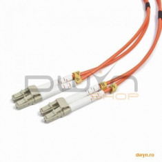 Cablu retea Gembird Duplex MultiMode Fibre Optic Patch Cable OM2 2m orange foto