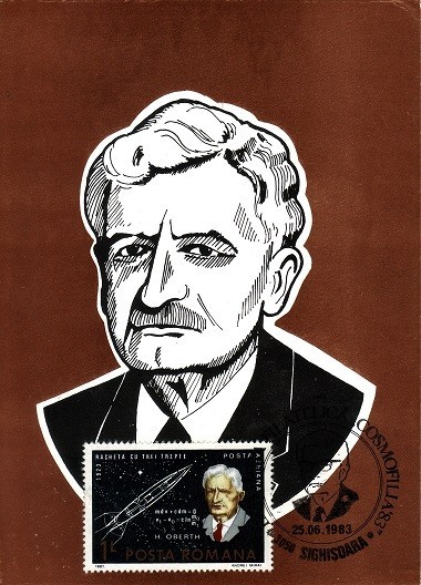 5722 - Carte maxima Romania 1983 - cosmos