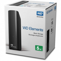 HDD extern WD, 5TB, Elements, 3.5&amp;quot;, USB3.0, negru foto
