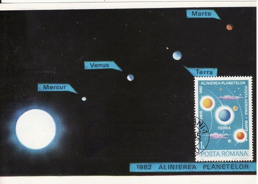 5714 - Carte maxima Romania 1985 - cosmos