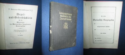 Congregatia Mariane pt. tinere femei1935-Congregations buchlein fur jungfrauen. foto