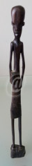 Statueta lemn abanos africana, 33.5 cm foto
