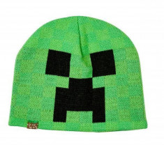 Minecraft Caciula &amp;quot;Creeper&amp;quot; Green S/M foto