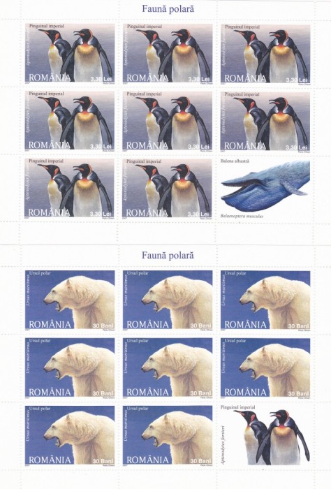 FAUNA POLARA, MINISHEET,2007,MNH.