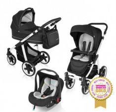 Carucior Copii 3 in 1 Baby Design Lupo Comfort Black foto