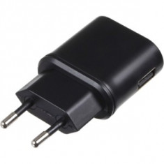 Incarcator retea Kit USBMCEU1A, 1x USB, 1000 mAh (Negru) foto