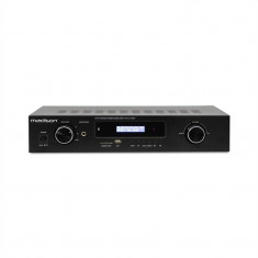 MADISON MAD-1400 BT, 2 x 140 W RMS, amplificator stereo HiFi, bluetooth, USB, SD, MP3, AUX, FM, negru foto