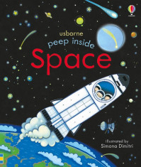 PEEP INSIDE Space - Carte Usborne foto