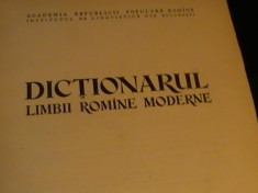 DICTIONARUL LIMBII ROMAMNE MODERNE foto