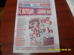 program FC Botosani - Laminorul Roman foto