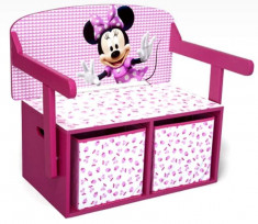 Mobilier 2 in 1 pentru depozitare jucarii Disney Minnie Mouse foto