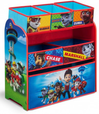 Organizator jucarii cu cadru din lemn Paw Patrol foto