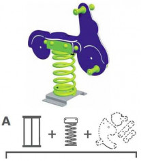 Balansoar pe arcuri Scooter Varianta - Ingropat foto